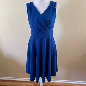 Grace Karin V-Neck Sleeveless Dress Royal Blue Size M NWT